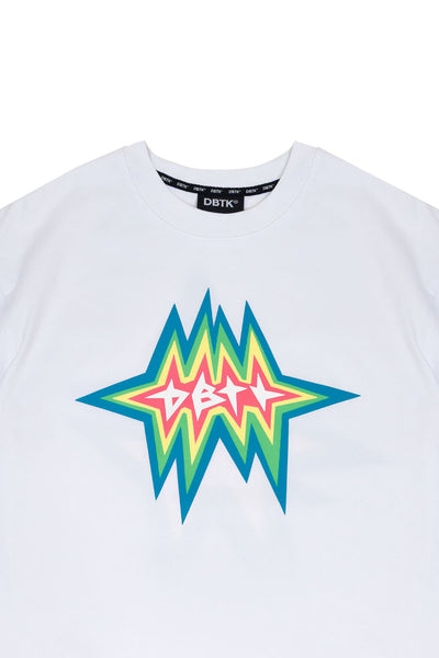 SPARK BLAZE TEE- WHITE – Don't Blame The Kids Apparel