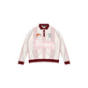 VERTICAL BLOOM POLO LS - PINK / CREAM