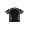 TWO-TONE CIPHER SPLICE TEE - BLACK GRAY