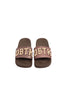MERGE CHENILLE SLIDE - BROWN/CREAM