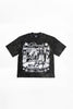 CITY OF ANGELS ACID WASHED TEE - BLACK