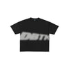 RASTER SLANT TEE - BLACK