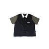 WAVE SHOP POLO - BLACK/OLIVE GREEN