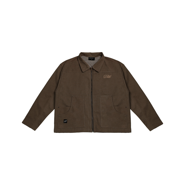 DBTK ITALIC WORK JACKET - SHED-CHOCOLATE BROWN – Don't Blame The Kids ...